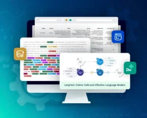 Evaluating stereotype bias in large language models using LangTest, showing automated bias testing workflows, labeled datasets, evaluation pipelines, and responsible AI assessment for NLP models.