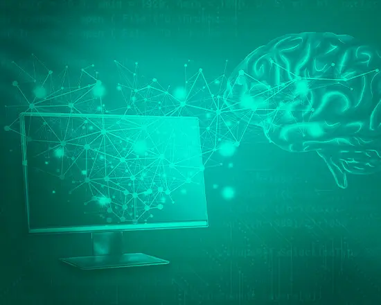 Evaluating gender-occupational bias in AI language models using the WinoBias test, illustrated by a neural network interface connected to a human brain, representing bias detection and mitigation with the LangTest library.