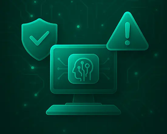 AI risk management audit illustrating model oversight, safety validation, and compliance controls for responsible AI deployment and governance.