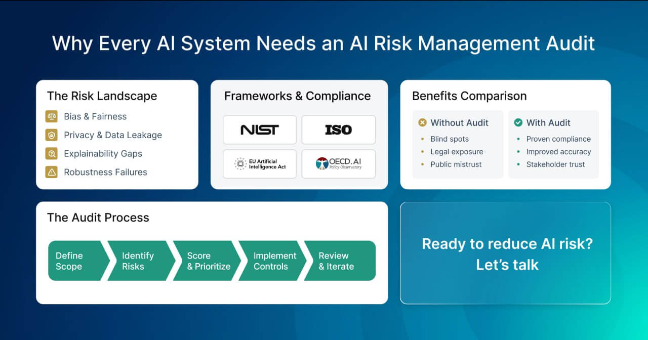 AI risk management audit features